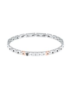 Maserati bracelet for men Diamonds silver, Gold