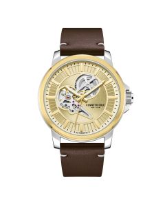 Kenneth Cole New York Automatic Watch Brown Leather 