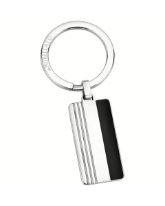 Morellato RECTANGULAR keychain for men silver , Black