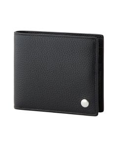 Dunhill soft grain wallet for men 8cc black leather 