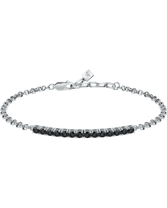 Morellato TENNIS bracelet for men silver , Black 