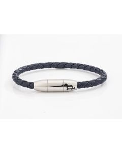 Police SOLITARY bracelet for men blue leather