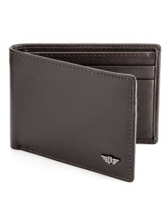 Police NEST wallet for men brown leather 6cc