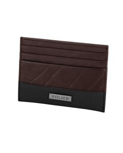 Police TOLERANCE men card holder 6cc with brown leather
