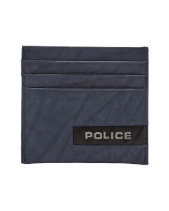 Police DROID men card holder 6cc with blue leather 