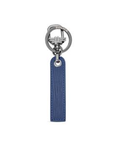 Police ENZO keyring for men with blue leather 