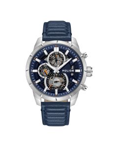 Police TRANSLUCENT men watch with blue leather