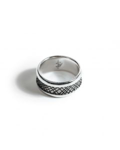 Zayan Silver band ring (size 6.5)