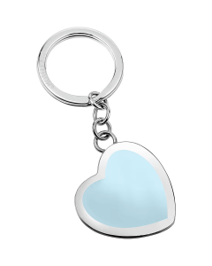 Morellato women key ring steel silver , Blue Heart