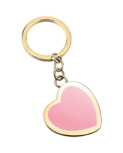 Morellato women key ring steel silver , Pink Heart