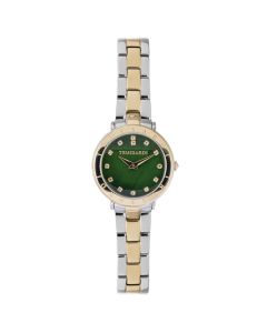 Trussardi Quartz watch for women , Gold / Green 