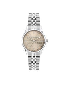 Trussardi T-BENT ladies Quartz watch steel silver , Champagne 