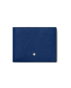 Montblanc Sartorial wallet 6cc blue leather