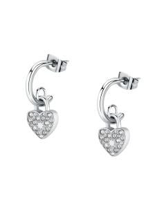 Morellato ABBRACCIO ladies earring stainless steel silver with crystal