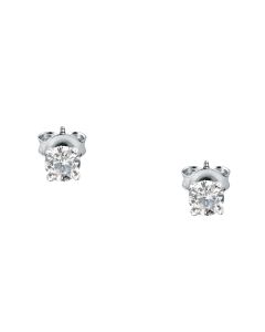 Morellato women TESORI earring steel silver with white crystal