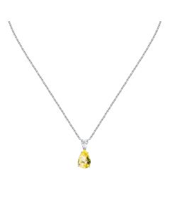 Morellato TESORI ladies necklace with yellow drops crystal