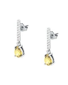 Morellato TESORI ladies earring with yellow drops crystal