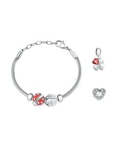 Morellato Drops Bracelet For Women Silver , Red