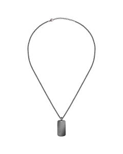 Sector Basic Necklace For Men Stainless Steel , Black