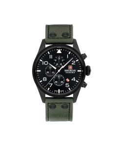 Swiss Military Thunderbolt Chronograph Watch For Men Green 