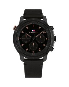Tommy Hilfiger Gents watch with day-date black