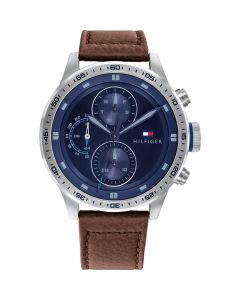 Tommy Hilfiger Gents Quartz Watch with Day-Date Blue