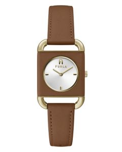 FURLA watch for women with brown leather 